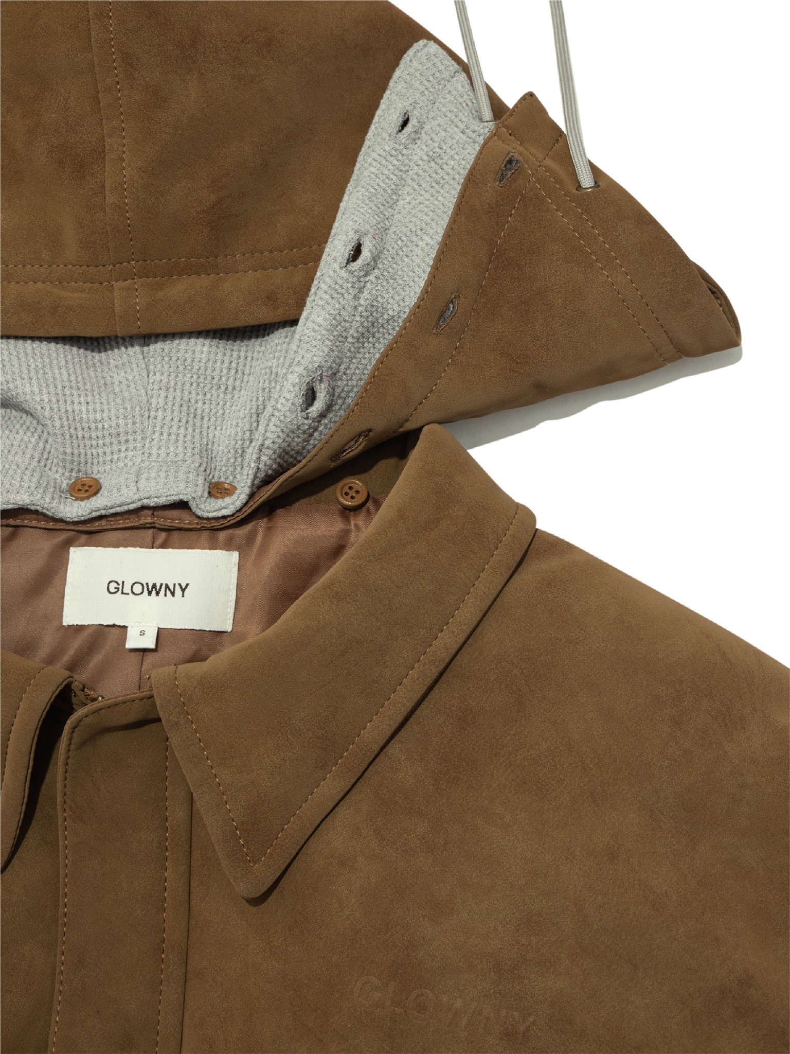 MUSINSA公式 | GLOWNY URBAN SUEDE JUMPER (BROWN)